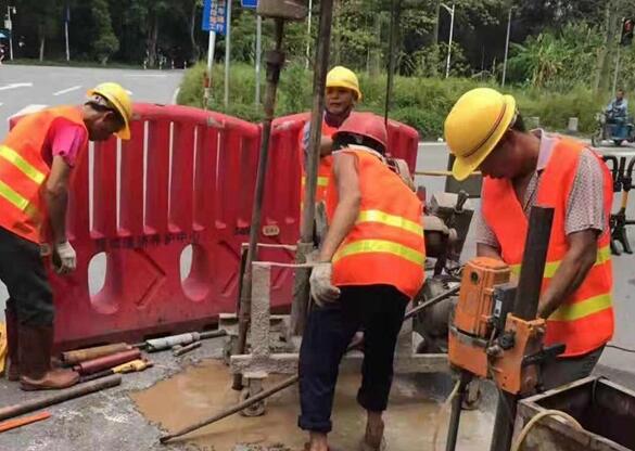 潜江经济开发区一路面注浆加固